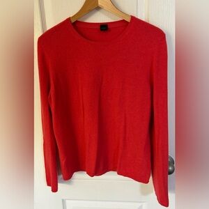 Cherry red 100% cashmere sweater